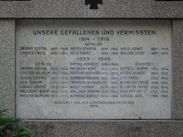 Breitstetten, Kriegerdenkmal