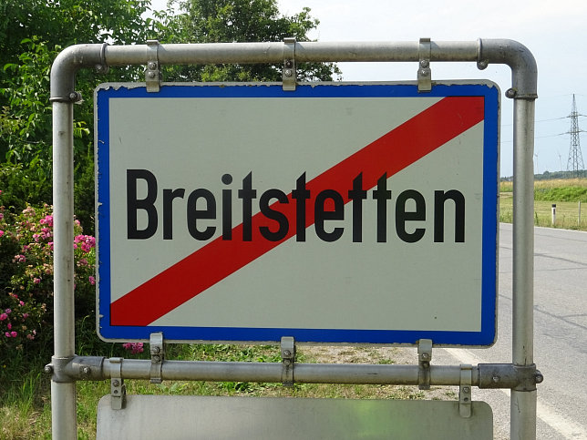 Breitstetten, Ortstafel