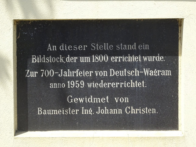 Deutsch-Wagram, Bildstock Bockflie�erstra�e