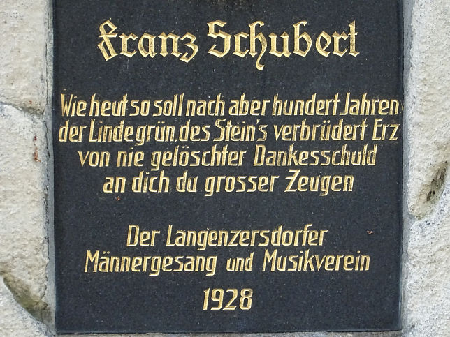 Langenzersdorf, Franz-Schubert-Denkmal