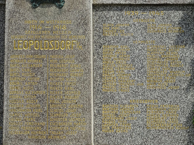 Leopoldsdorf im Marchfeld, Kriegerdenkmal