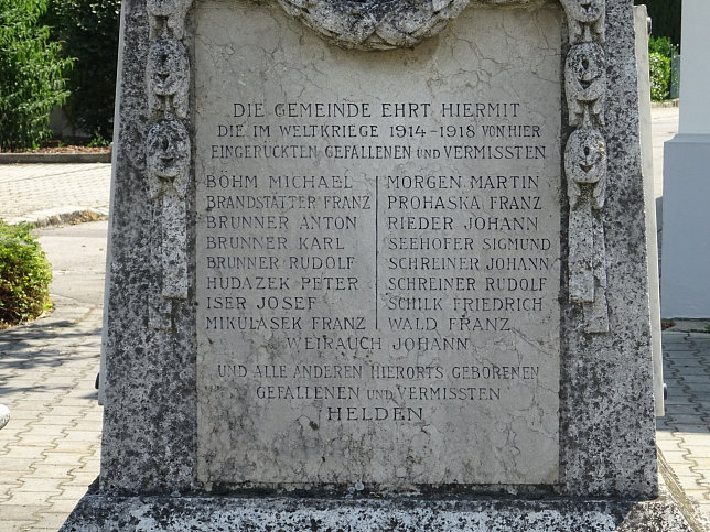 Markgrafneusiedl, Kriegerdenkmal
