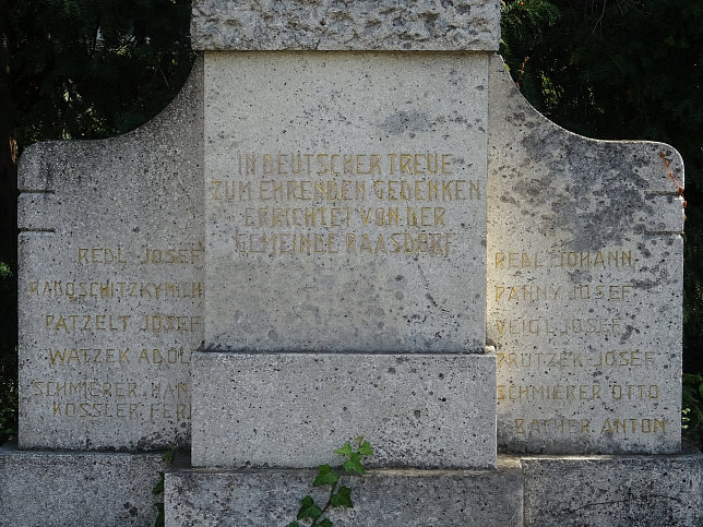 Raasdorf, Kriegerdenkmal